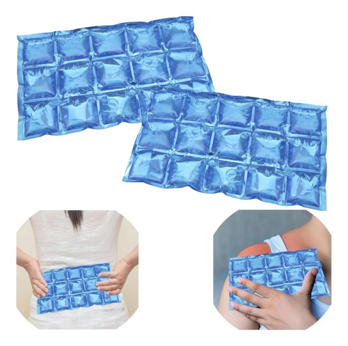 Kit Com 2 Blocos De Gelo Ecológico Artificial Reutilizável