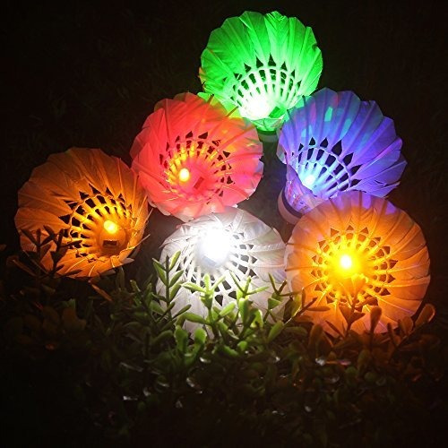 Led Shuttlecock Badminton Inngree 6 Pack 6 Color Shuttlecoc