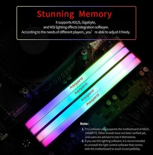 Memória Asgard Loki W2 Ddr4 16gb 2x8 3200mhz Nova Lacrada