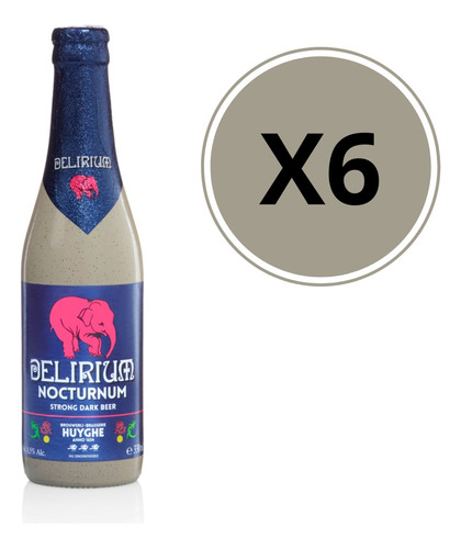 Cerveza Delirium Nocturnm X6 - mL a $454