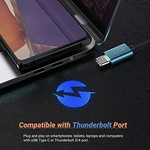 Imagen 6 de 6 de Cubilux Hi-res Dac Usb C A Tipo C Dongle Auxiliar Audio