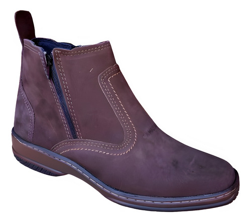 Bota Masculina Botina Social Casual Country Reforçada Forte