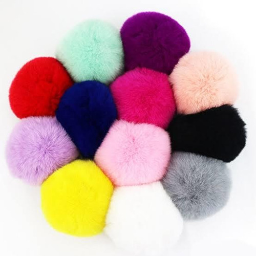 Llaveros Bola De Peluche Accesorios Bolsas Pompon Mayoreo