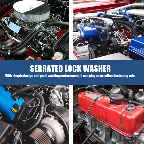 Lavadora Washers Lock Con Forma Dentada, 280 Unidades