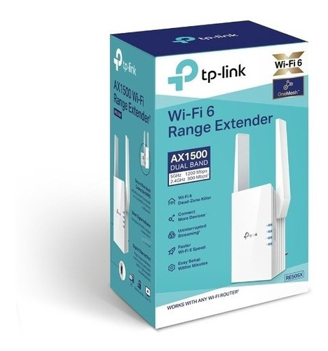 Extensor De Rango Tplink Re505x  Ax1500 Doble Banda