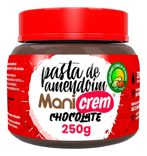 Manicrem Pasta De Amendoim Chocolate - 250g