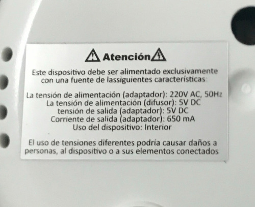 Imagen 4 de 10 de Difusor Humidificador White + Aromaterapia + 2 Esencia