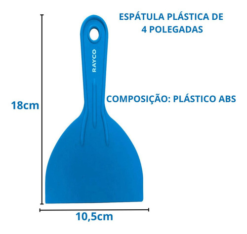 2 Espátulas Multioso Rayco 4 Pol Reforçada