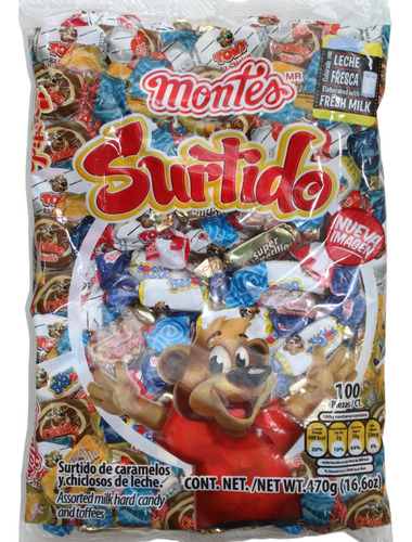 Surtido Montes - Caramelos Duros De Leche Surtidos Y Caramel