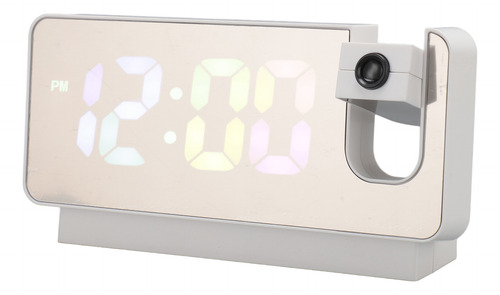 Reloj Despertador De Proyección, Brillo Ajustable, Número Co