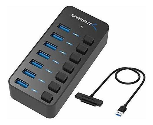 Hub Usb - 36w 7-port Usb 3.0 Hub + Usb 3.0 To Ssd - 2.5-inch