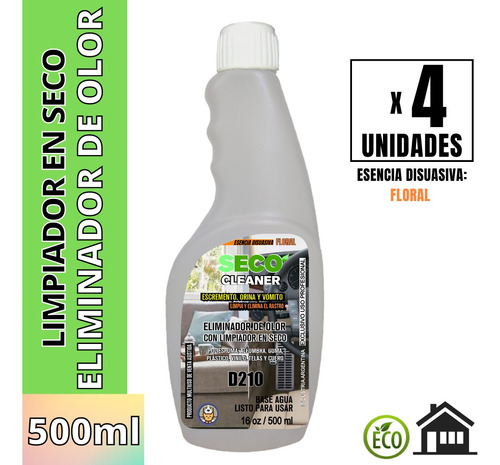 Repele Orina Floral 500ml X 4u Perro Exterior Interior