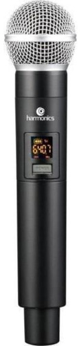 Microfone Sem Fio Uhf Harmonics Hsf200-1 Display Digital