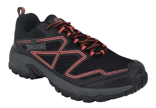 Imagen 3 de 6 de Zapatillas Running Mujer Spalding Para Correr Negras Zfo3003