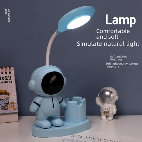 Soporte Para Bolígrafos Y Lámpara De Escritorio Snowhouse, C