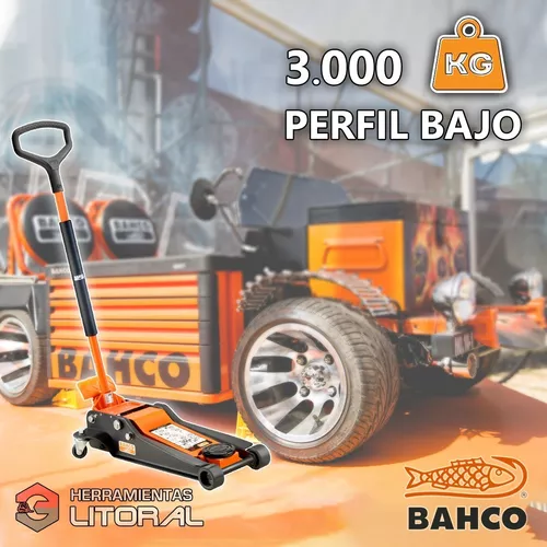 Gato Crique Hidraulico Bahco 3 Ton Carrito Doble Piston