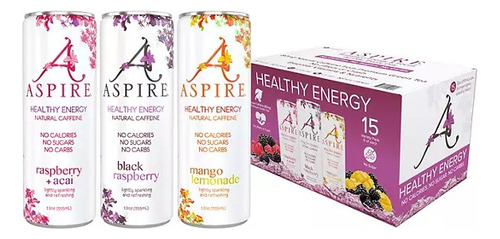 Bebida Energética Aspire Healthy Energy (354ml, 15 Pack.)