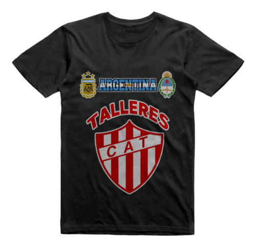 Remera Algodon Negra Talleres Remedios De Escalada