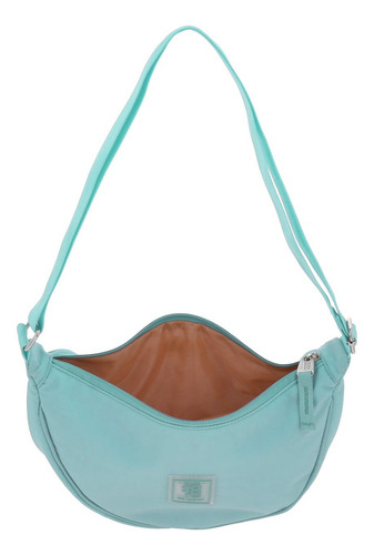 Crossbody Chenson 1818 Celeste Zilp Asa Ajustable 1866552-t Acabado De Los Herrajes Níquel Diseño De La Tela Lisa