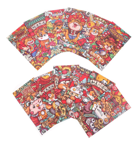 Imagem 6 de 8 de Envelopes Vermelhos Exclusivos Da Novidade 18pcs Para O Ano