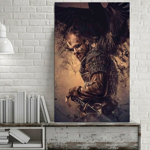 Cuadro Decorativo Series Vikingos Vikings Floki (80x50 Cm)