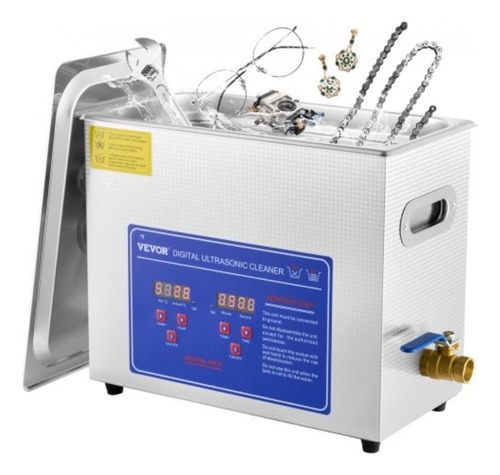 Limpiador Ultrasónico 6l Con Temporizador De Calentador Prof
