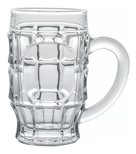 Set 2 Vasos Shopero Cervecero 525ml Hamburgo Cristar Color Transparente
