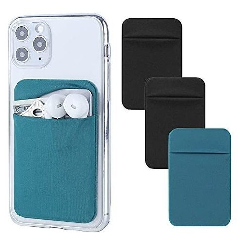 3pack Cell Phone Card Holder Pocket For Back Of H95dy