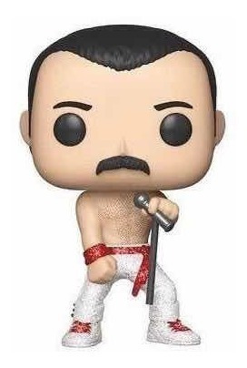 Imagen 2 de 4 de Freddie Mercury Funko Pop! 97, Queen Rock, Dculto