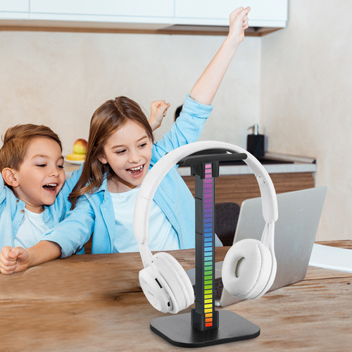Soporte De Auriculares Luminoso Inferior T11c Con Carga De A