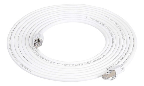 Cable De Internet Cat 7- Conectores Metálicos 20 Metros