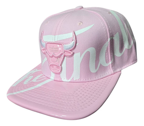 Gorra Chicago Bulls The Finals Rosa Y Blanco L Lisa