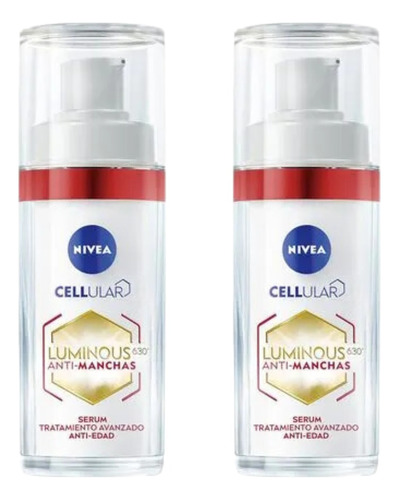 Combo X2 Nivea Serum Anti Edad Luminous630 30ml