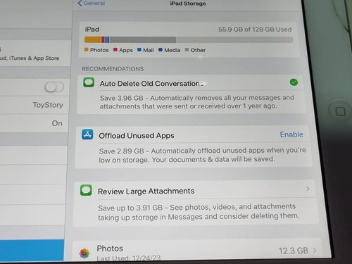 iPad Apple Mini 2nd Generation 128gb Gris Plata Funcionando (Usado)