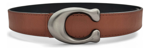 Cinturón Coach Unisex Hombre Mujer Sculpted C