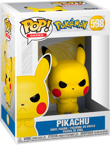 Figura De Accion Pikachu 598 Pokémon Nintendo Funko Pop 