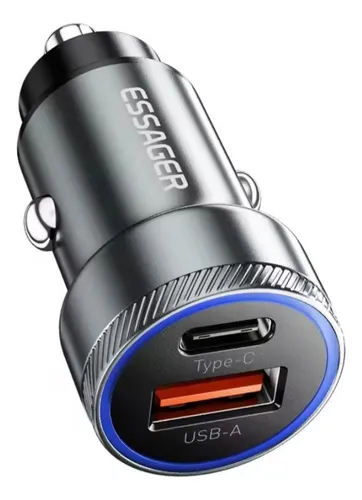 comprar Cargador De Carro Mini Essager Cargarapida Pd 54w Usb Tipo C