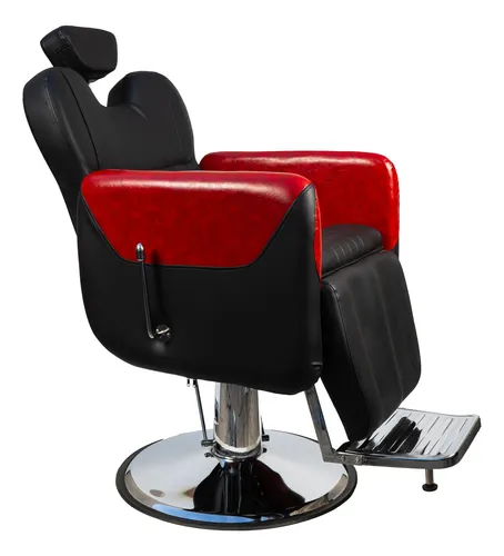 Sillon Barbero Barberia Sillon De Peluqueria Milan Con Rojo