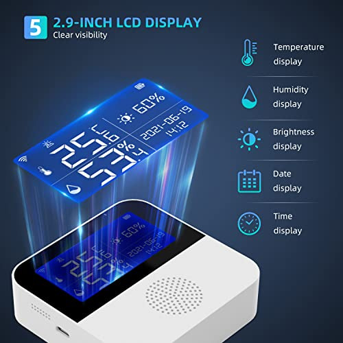 Sensor De Temperatura Y Humedad Inteligente Tuya Wifi (...