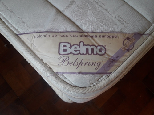 Sommier Belmo Belspring 140 X 190 Pilow Resortes Impecable
