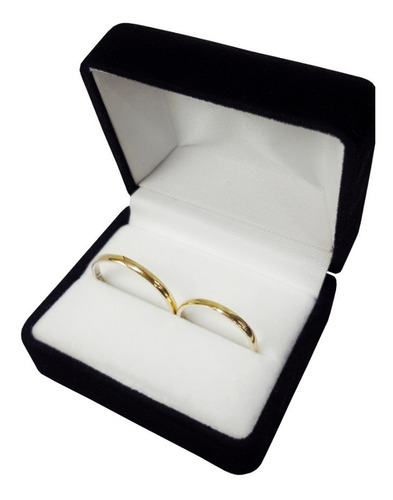 Imagen 1 de 10 de Alianzas Plata Y Oro El Par Anillo Casamiento Grabado 2 Mm