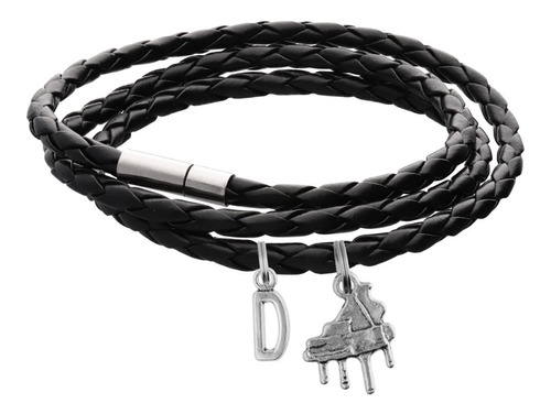 Pulsera Piano Clásico Dije Instrumento Musical Letra Inicial