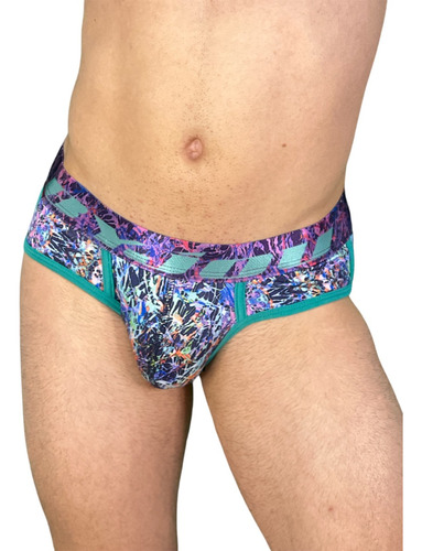 Trusa Brief Byjou Suave Micro Fibra Pintura Modernista 