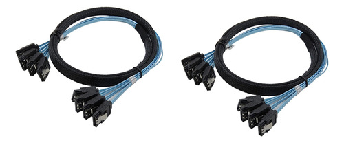 2 Unidades, 4 X To Cable 4/set, Cable Sas De 7 Pines, 6 Gbps