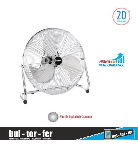 Imagen 4 de 6 de Ventilador Turbo Cromado Reclinable 20 Pulgadas Liliana