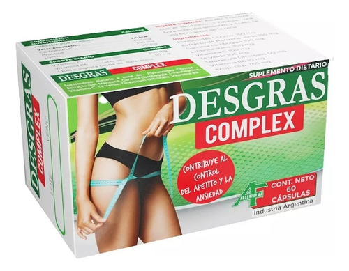 2 Cajas X60 (120) Desgras Complex Control Del Apetito Dietas