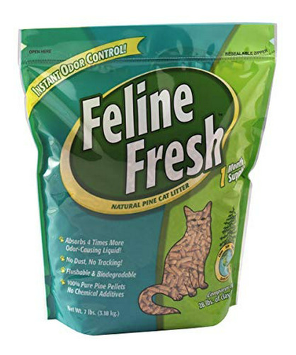 Feline Fresh Pelleted Pino Cat Litter 7 libras.