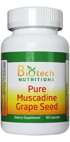 Biotech Nutritions | Pure Muscadine Grape Seed | 90 Capsules