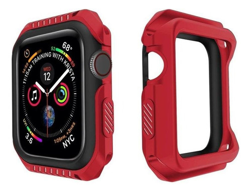 Carcasa Para Apple Watch Serie 3 42mm Rojo Con Negro