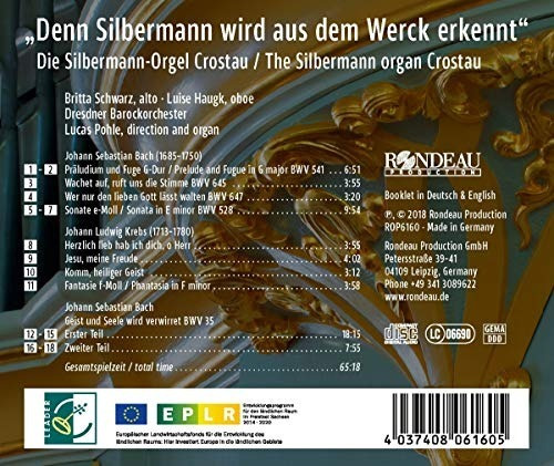 Bach J.s. / Schwarz / Pohle Denn Silbermann Wir Aus Dem Werc